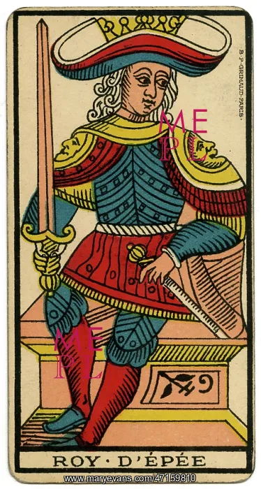  : Tarot Card - Roy d'Epee (King of Swords)