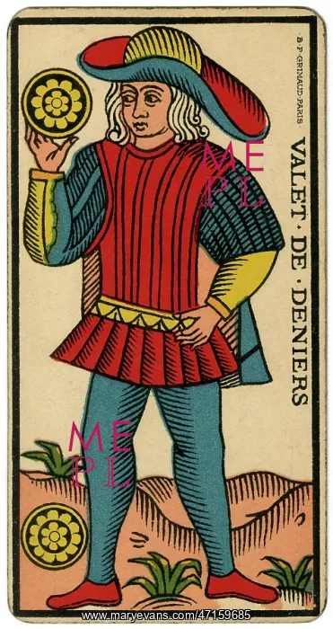  : Tarot Card - Valet de Deniers (Page of Coins)