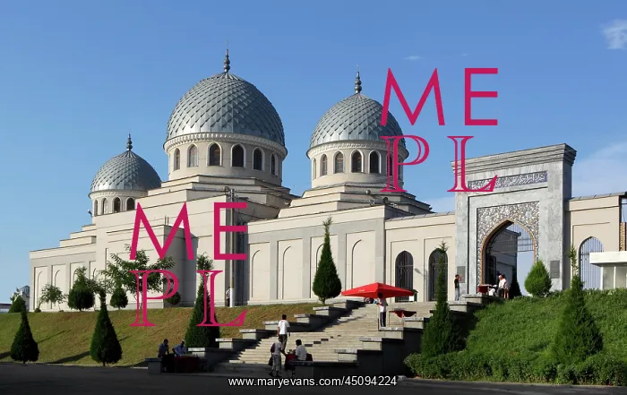 : Tashkent. A low angle view of Sheikhantaur Mausoleum : Tashkent. A low angle view of Sheikhantaur Mausoleum