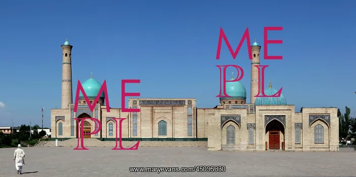 : Tashkent. View from the front of Tellya Sheikh Mosque : Tashkent. View from the front of Tellya Sheikh Mosque