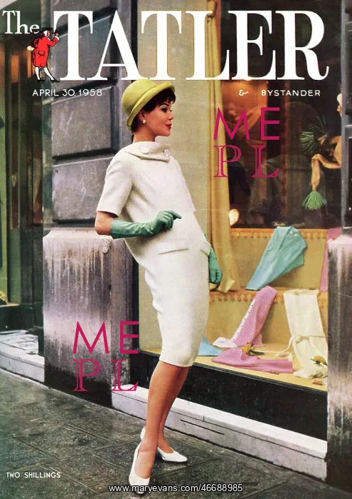 : Tatler front cover, 1958 : Tatler front cover, 1958