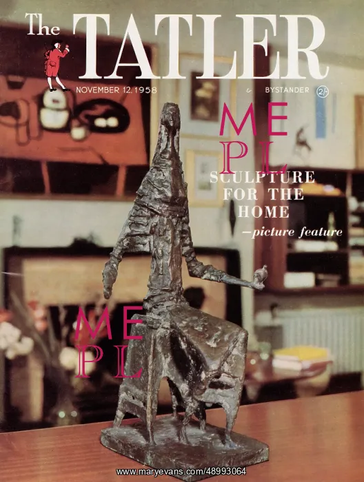 : Tatler Cover 1958 Study for a Sculpture : Tatler Cover 1958 Study for a Sculpture