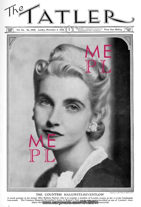 : Tatler cover - Barbara Hutton : Tatler cover - Barbara Hutton
