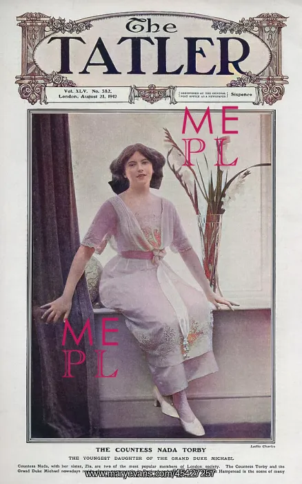 : Tatler cover - Countess Nada Torby : Tatler cover - Countess Nada Torby