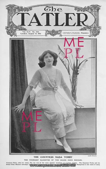 : Tatler cover - Countess Nada Torby : Tatler cover - Countess Nada Torby