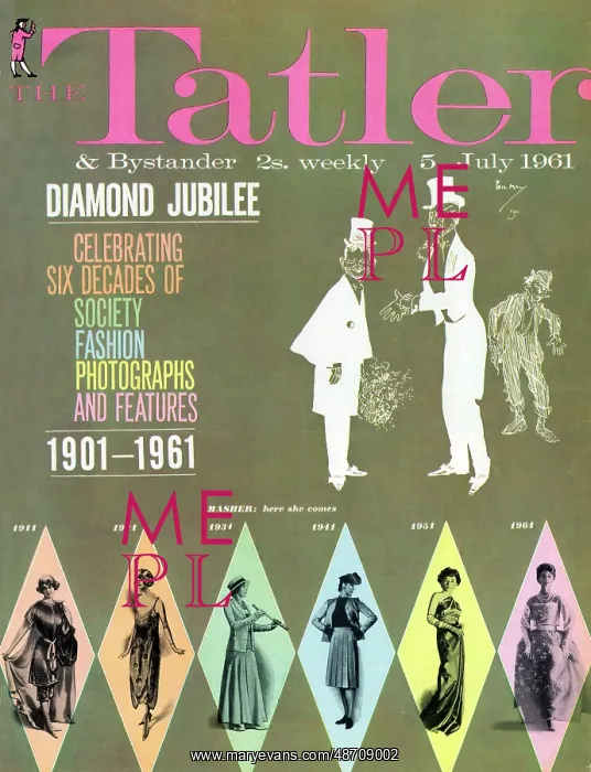 : Tatler Front Cover - diamond jubilee issue : Tatler Front Cover - diamond jubilee issue