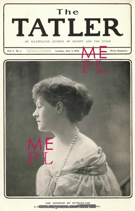 : Tatler cover: Duchess of Sutherland : Tatler cover: Duchess of Sutherland