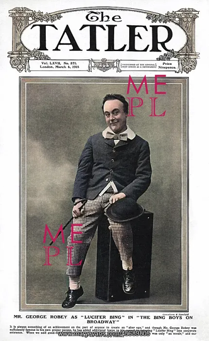 : Tatler cover - George Robey : Tatler cover - George Robey