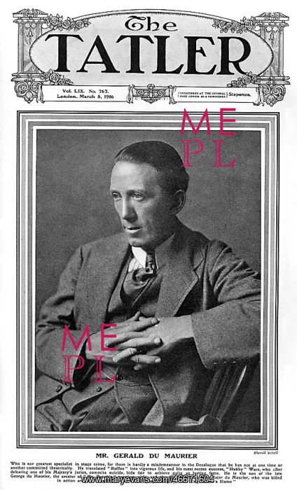 : Tatler cover - Gerald du Maurier : Tatler cover - Gerald du Maurier