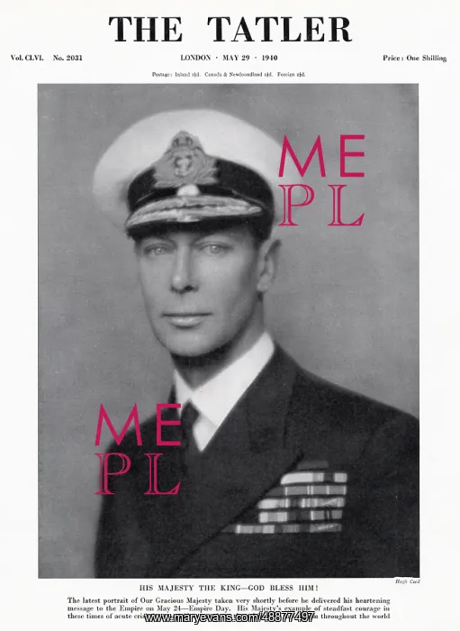 : Tatler cover - King George VI : Tatler cover - King George VI