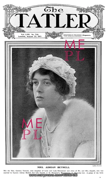 : Tatler cover - Mrs Adrian Bethell : Tatler cover - Mrs Adrian Bethell