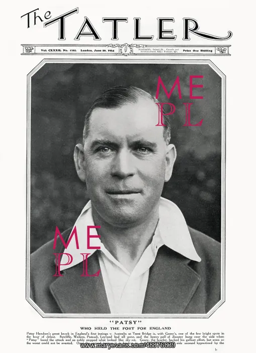 : Tatler cover - Patsy Hendren : Tatler cover - Patsy Hendren