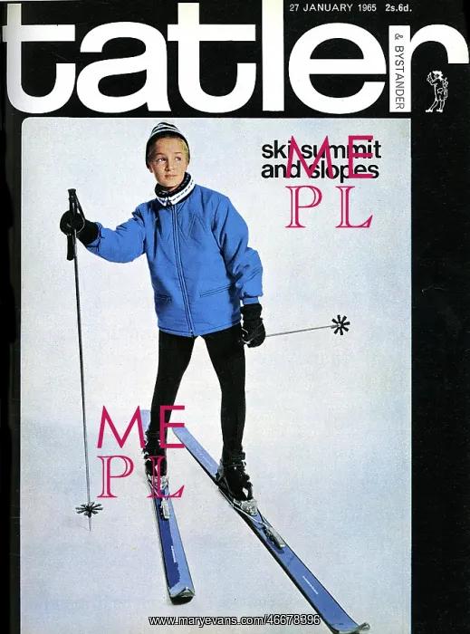 : Tatler front cover - ski issue - 1965 : Tatler front cover - ski issue - 1965