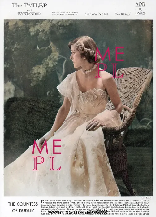 : Tatler front-cover: The Countess of Dudley : Tatler front-cover: The Countess of Dudley