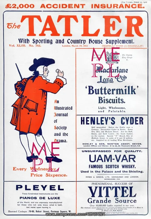 : The Tatler outer cover, 27th March 1912 : The Tatler outer cover, 27th March 1912