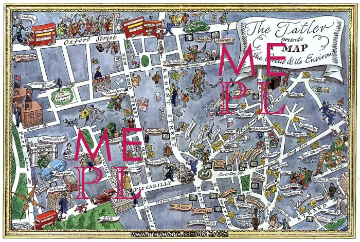 : The Tatler presents map of Piccadilly Circus & its environs : The Tatler presents map of Piccadilly Circus & its environs