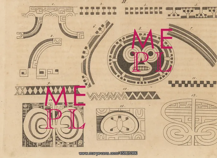 : Tattoo patterns of Nuku Hiva, Marquesas Islands : Tattoo patterns of Nuku Hiva, Marquesas Islands