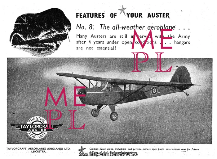 : Taylorcraft Auster : Taylorcraft Auster