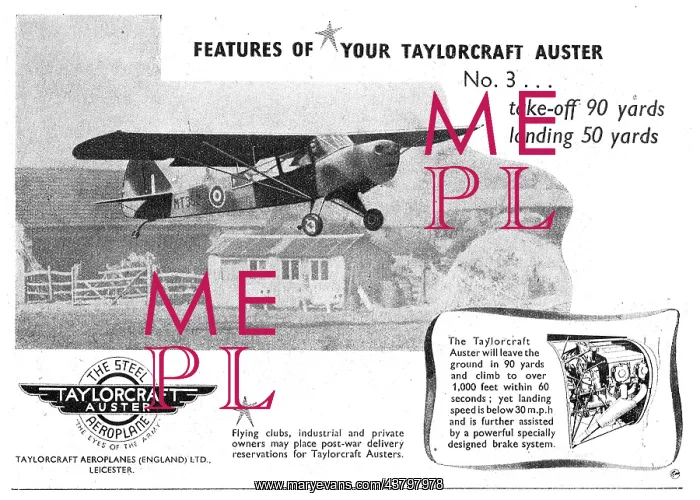 : Taylorcraft Auster : Taylorcraft Auster
