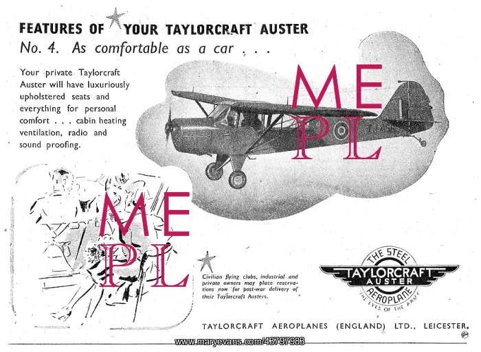 : Taylorcraft Auster : Taylorcraft Auster