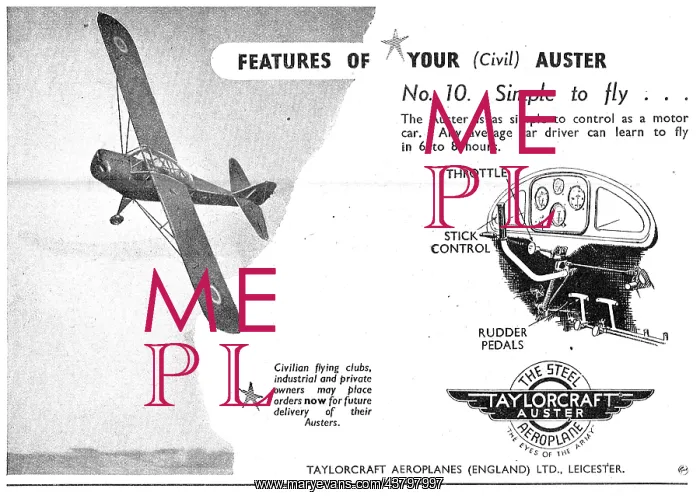 : Taylorcraft Auster : Taylorcraft Auster