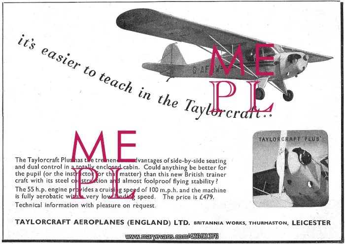 : Taylorcraft Plus : Taylorcraft Plus