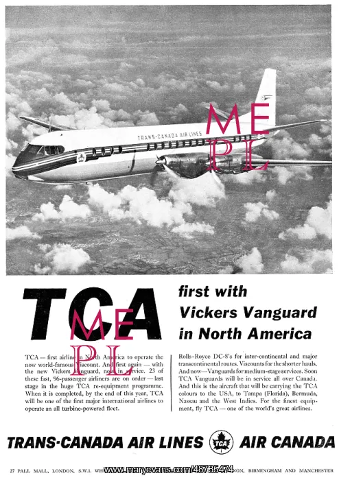 : TCA: Trans-Canada Airlines 1961 : TCA: Trans-Canada Airlines 1961