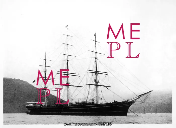 : The tea clipper Cutty Sark under anchor : The tea clipper Cutty Sark under anchor