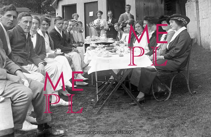 : Tea group at tennis tournament : Tea group at tennis tournament
