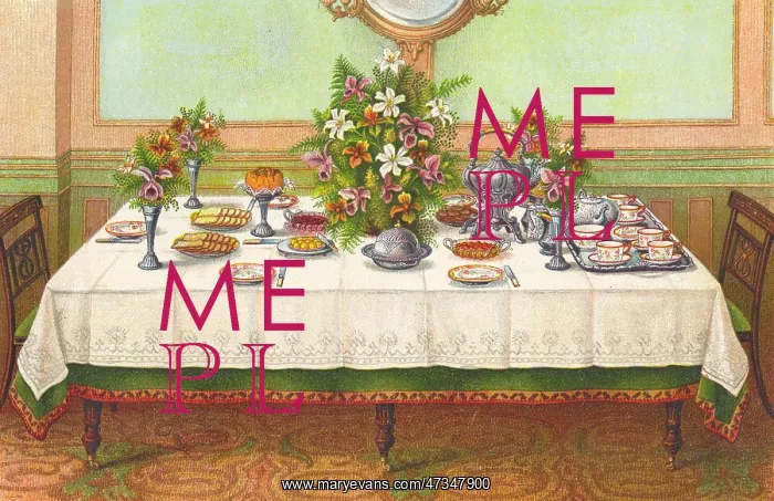 : TEA TABLE SETTING : TEA TABLE SETTING