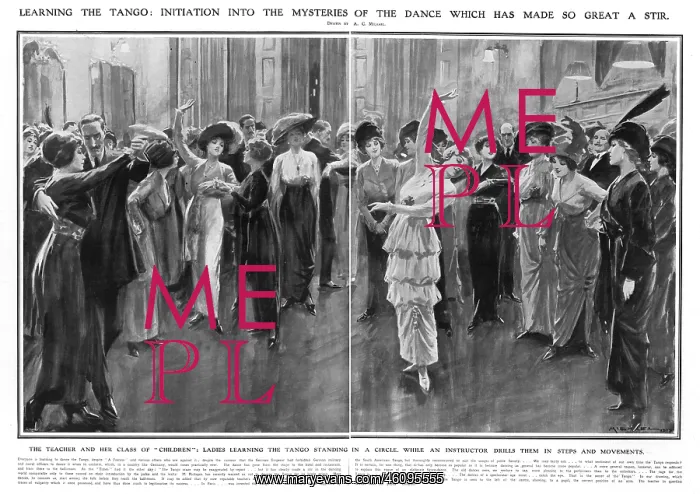 : Tea tango craze: learning to Tango, 1913 : Tea tango craze: learning to Tango, 1913