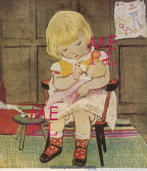 : Tea Time by Muriel Dawson : Tea Time by Muriel Dawson