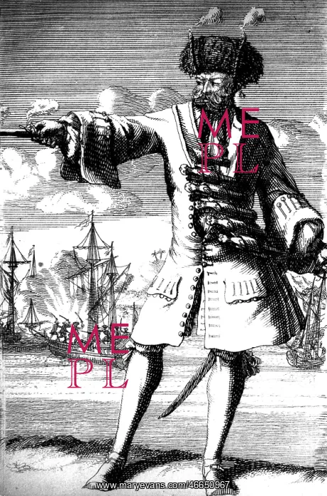 : Teach, Edward, Blackbeard, circa 1680 - 22.11.1718 : Teach, Edward, Blackbeard, circa 1680 - 22.11.1718