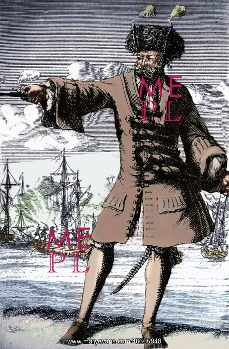 : Teach, Edward, Blackbeard, circa 1680 - 22.11.1718 : Teach, Edward, Blackbeard, circa 1680 - 22.11.1718