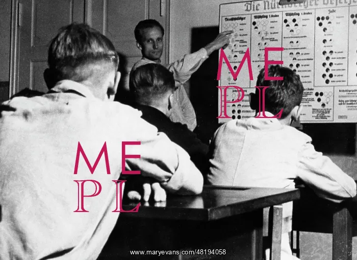 : A teacher explains to the students the Nuremberg Laws, 19 : A teacher explains to the students the Nuremberg Laws, 19