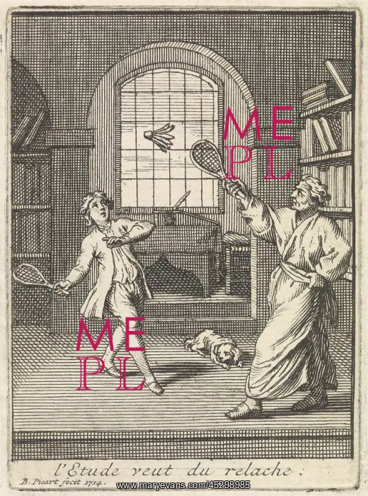 : A Teacher Plays Badminton with His Pupil : A Teacher Plays Badminton with His Pupil