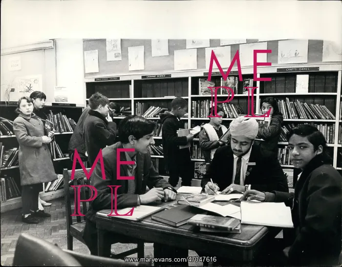 : Teachers strike in Birmingham, scene in public library : Teachers strike in Birmingham, scene in public library