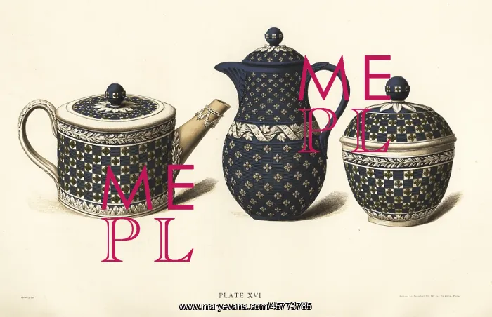: Teapot, sucrier and chocolate pot : Teapot, sucrier and chocolate pot
