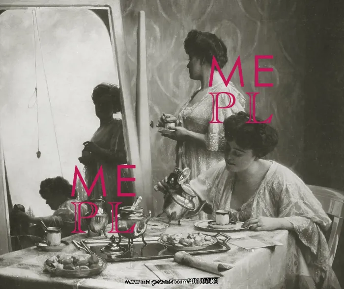 : The teatime, 1911 : The teatime, 1911