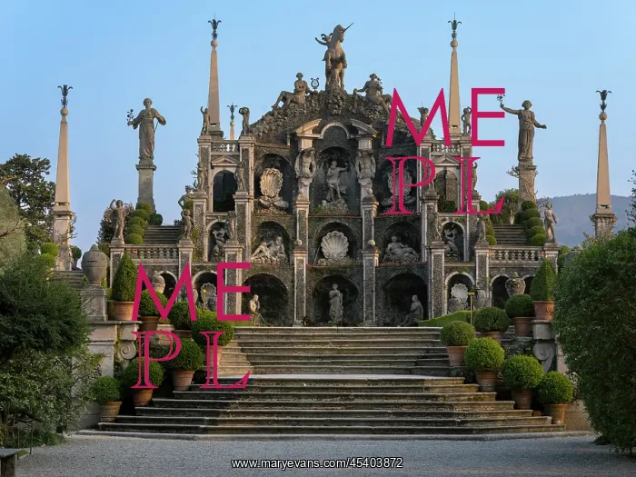 : Teatro Massimo, Gardens, Isola Bella, Lake Maggiore : Teatro Massimo, Gardens, Isola Bella, Lake Maggiore