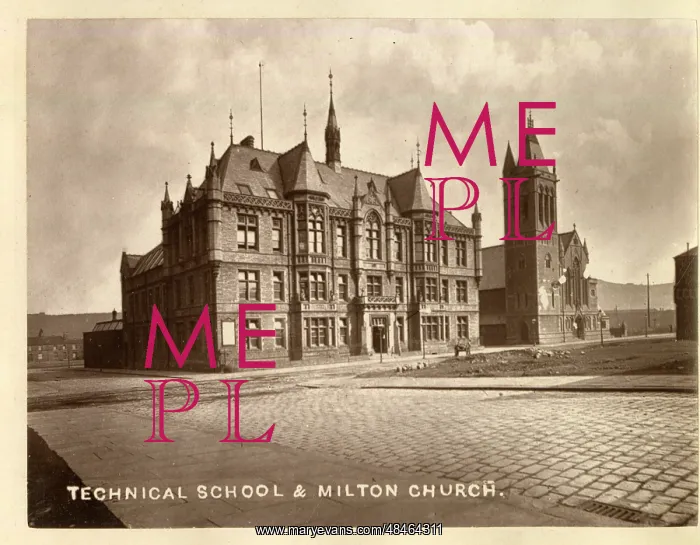 : Technical School and Milton Church, Huddersfield : Technical School and Milton Church, Huddersfield