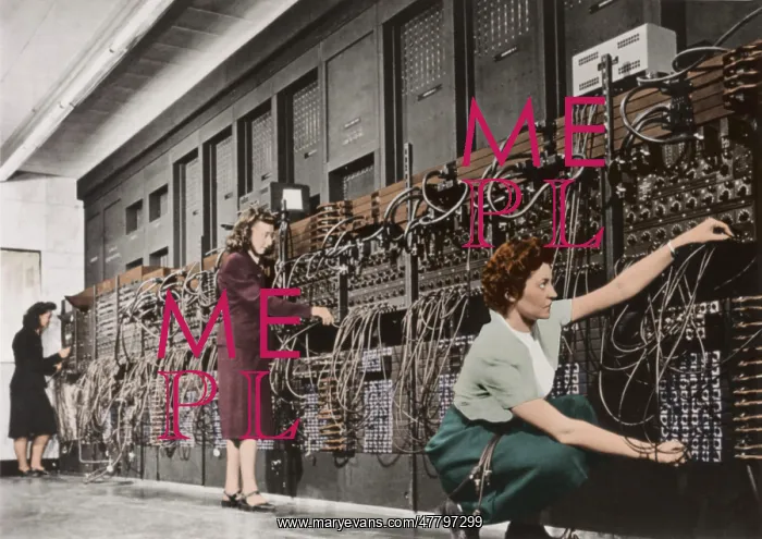 : Technicians Connecting Wires of ENIAC : Technicians Connecting Wires of ENIAC