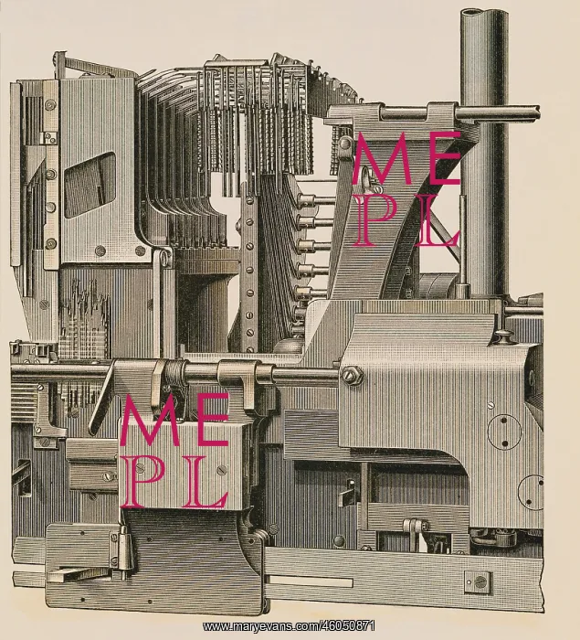 : technics, printing technic, machine Monoline : technics, printing technic, machine Monoline