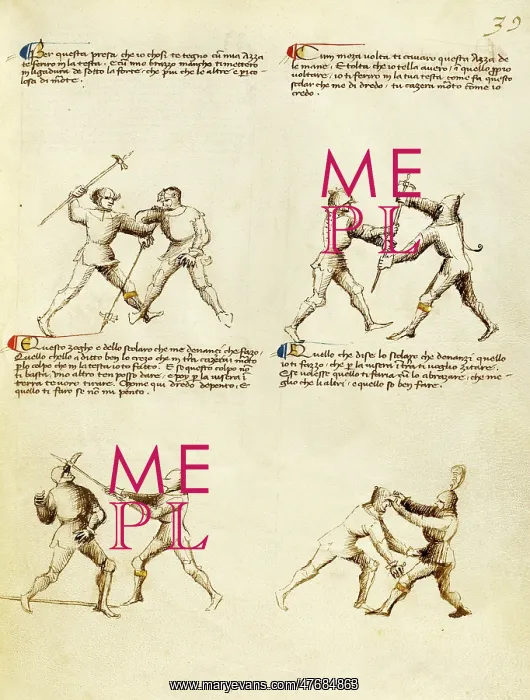 : Techniques for Pollaxe Combat, c. 1410 : Techniques for Pollaxe Combat, c. 1410