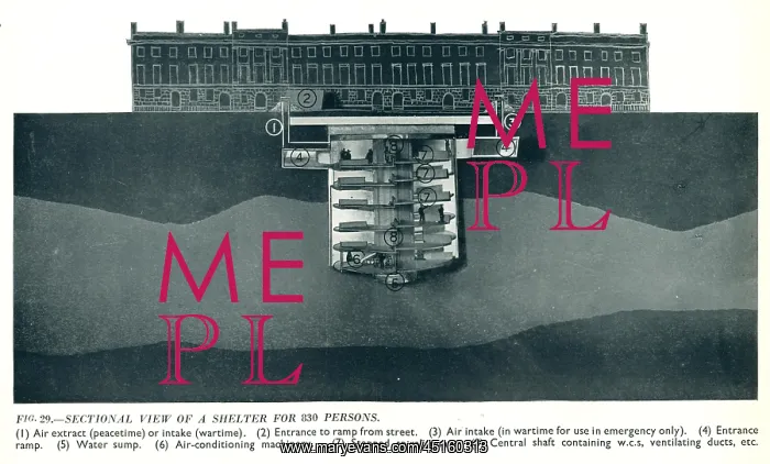 : Tecton Bomb Shelter Design 830 People : Tecton Bomb Shelter Design 830 People
