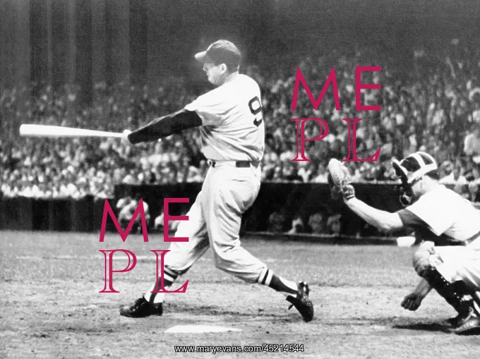 : Ted Williams of the Boston Red Sox hitting ? : Ted Williams of the Boston Red Sox hitting ?