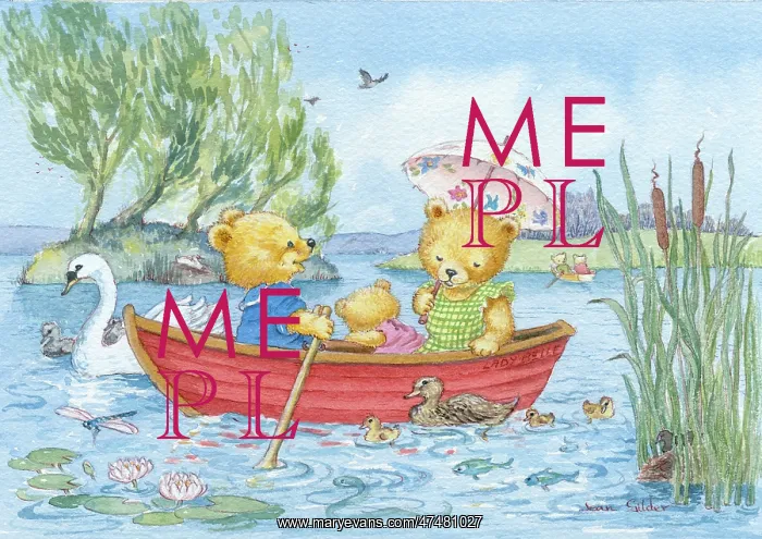 : Teddies Boating ' in red rowing boat : Teddies Boating ' in red rowing boat
