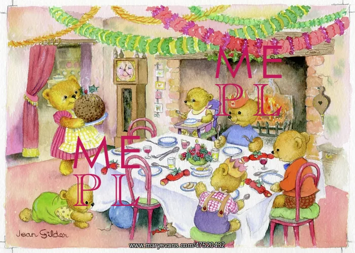 : Teddies Christmas Dinner : Teddies Christmas Dinner