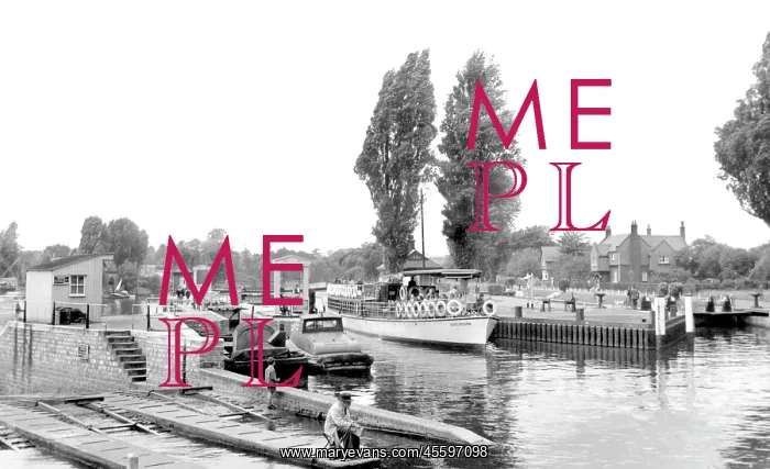  : Teddington, the Lock c1955