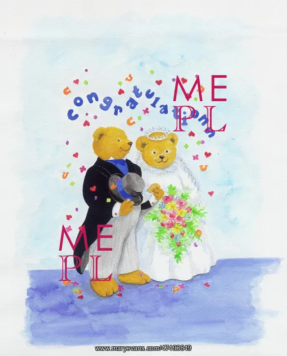 : Teddy Bear Bride and Bridegroom : Teddy Bear Bride and Bridegroom
